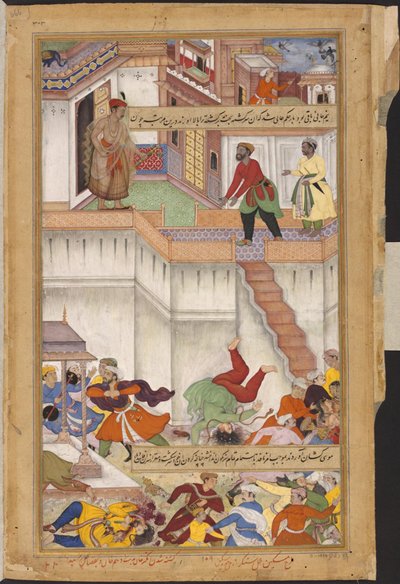 1º Akbar-nama, Adham Khan é derrubado até à morte de Shankar Miskin