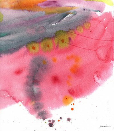 Abstrato em rosa vibrante de Sheila Golden