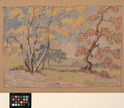 Impressões, c.1931 (pastel sobre papel) de Sherman Trease