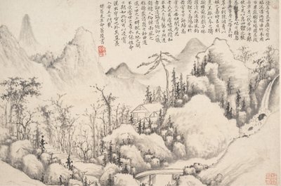 Retiro da Montanha, datado de 1654-55. de Shi Lin
