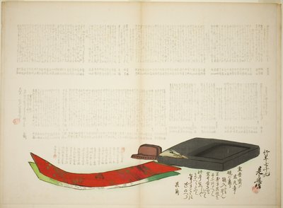 Camadas de Poesia Kikaku de Shibata Zeshin