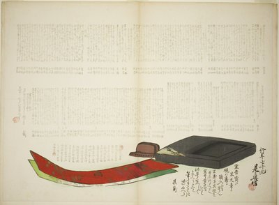 Camadas de Poesia Kikaku de Shibata Zeshin