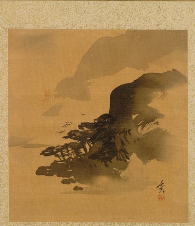 Folha do Álbum de Temas Sazonais: Codorniz na Grama, 1847. de Shibata Zeshin