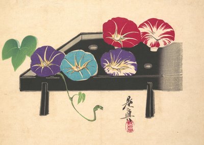 Glórias da Manhã, c. 1860., c. 1860. de Shibata Zeshin