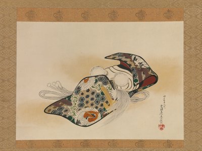 Noh Mask: Okina, datada de 1879. de Shibata Zeshin