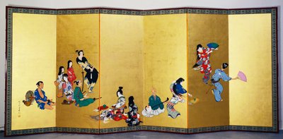 Os Quatro Passatempos Elegantes - Música, o Jogo da Go de Shibata Zeshin