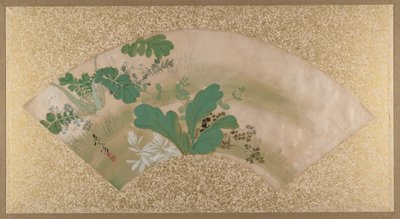 Várias plantas e grama, final do século XIX. de Shibata Zeshin