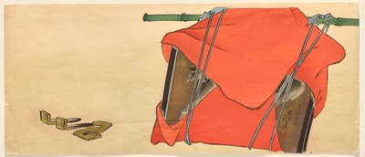 Placa votiva (ema) de um cavalo de Shibata Zeshin