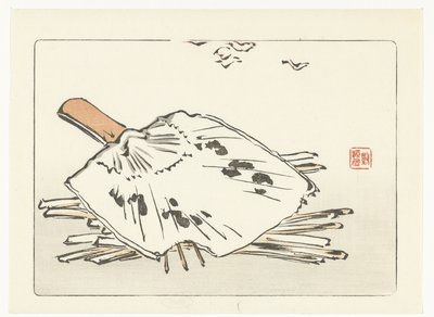 Ventilador e acendedor de Shibata Zeshin