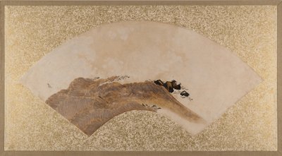 Ondas e rochas, final do século XIX. de Shibata Zeshin