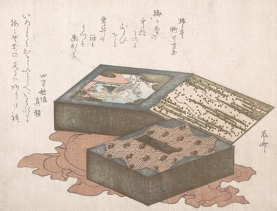 Bolos em caixa com pano de embrulho, séc. XIX., séc. XIX. de Shinsai