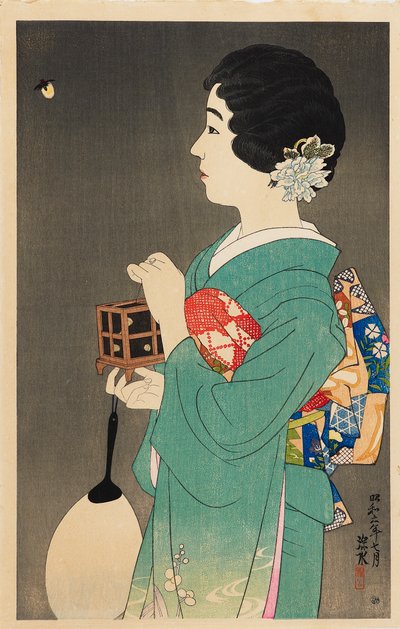 Pegando vaga-lumes Hotaru gari, 1931 de Shinsui Ito