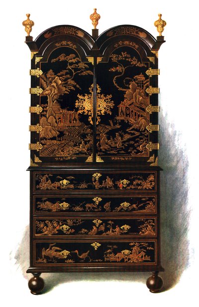 Armário de laca, 1905 de Shirley Charles Llewellyn Slocombe