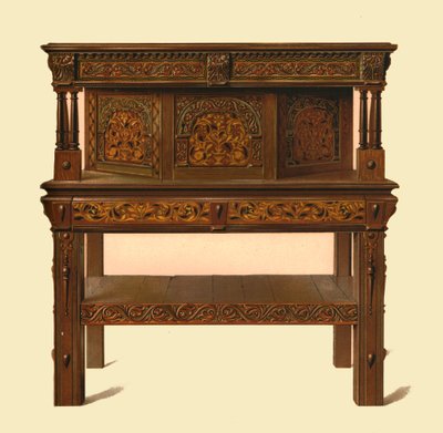 Buffet em carvalho, 1904 de Shirley Charles Llewellyn Slocombe