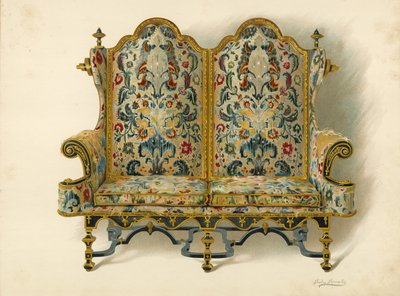 Canapé, a propriedade do Duque de Leeds (chromolitho) de Shirley Charles Llewellyn Slocombe