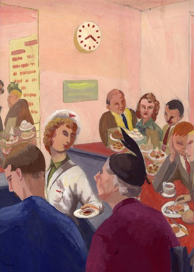 Café interior, Londres, c1950. de Shirley Markham