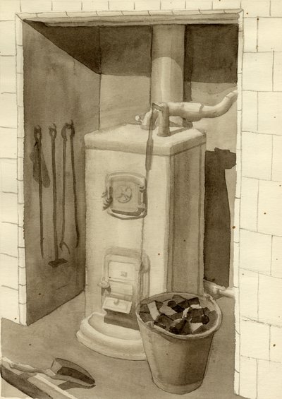 Fogão a carvão, 1951. de Shirley Markham