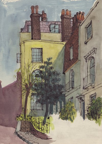 Casas em Hampstead, c1950. de Shirley Markham