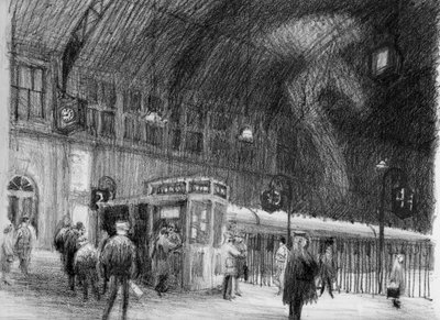 Estação Ferroviária, 1951. de Shirley Markham
