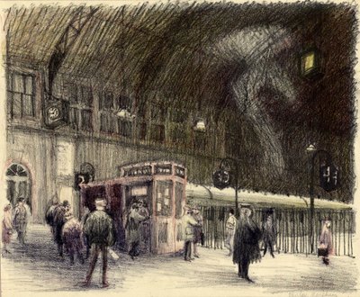 Estação Ferroviária, 1951. de Shirley Markham