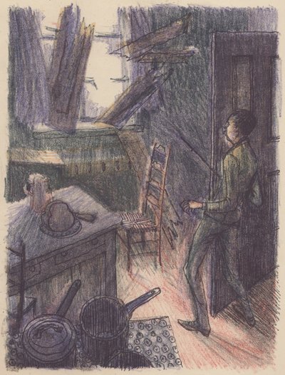 Cena de O Homem Invisível: janela quebrando, 1953. de Shirley Markham