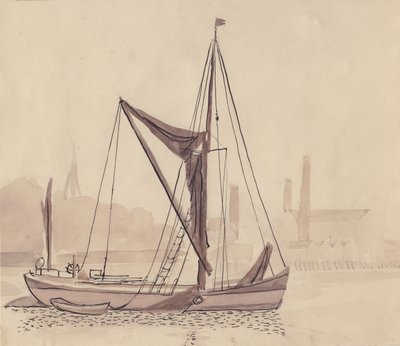 Barcaça do Tamisa, 1951. de Shirley Markham