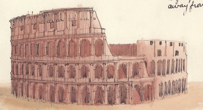 O Coliseu, Roma, Itália, 1951. de Shirley Markham