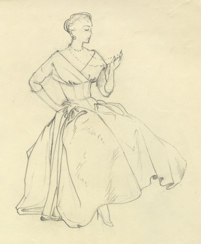 Mulher com colar, c1952. de Shirley Markham