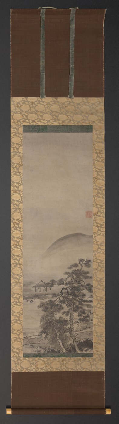 Paisagens com figuras (um de um par) de Shugetsu Tokan