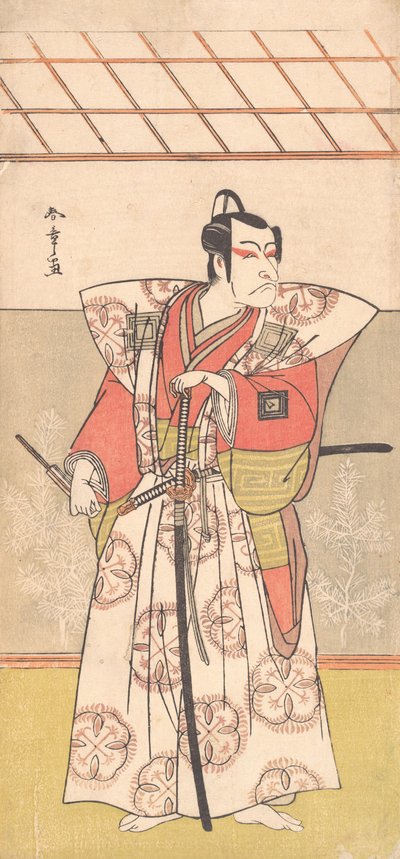 Ichikawa Dan Juro V Como Samurai f Expense gh coluna k, não é? 1778. de Shunsho