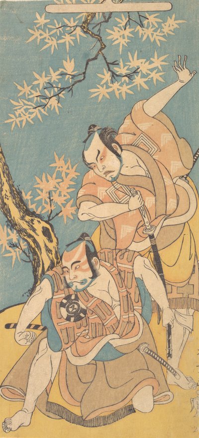 Comparado com S Sene F Rom Te D Rama Otokoyama Yusei, 12º Portal, 1768. de Shunsho