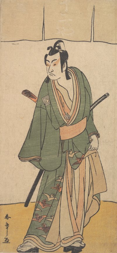 Tese agora d Ichikawamon membro transparente Tejie do ancestral Juro Yusei, 2º de dezembro de 1785. de Shunsho