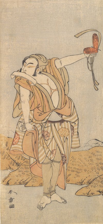 O Segundo Nakamura Juzo como Yakko, 1773 ou de Shunsho