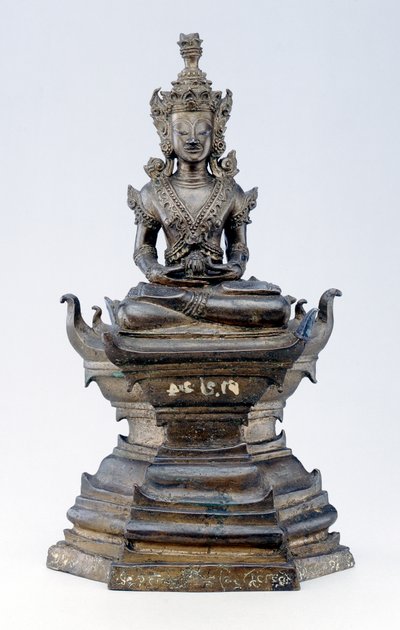 Buda como o Curandeiro, cultura Lan Na (bronze) de Siamese School