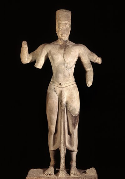 O famoso Vishnu de Amphoe Takua Pa, do século 8 ao 9 de Siamese School