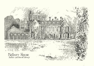 Dorset: Melbury House (litografia) de Sidney Heath