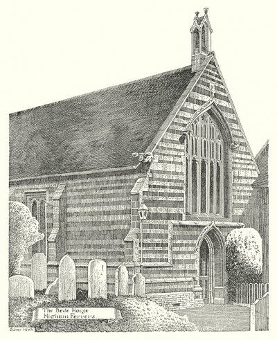 The Bede House, Higham Ferrers (gravura) de Sidney Heath