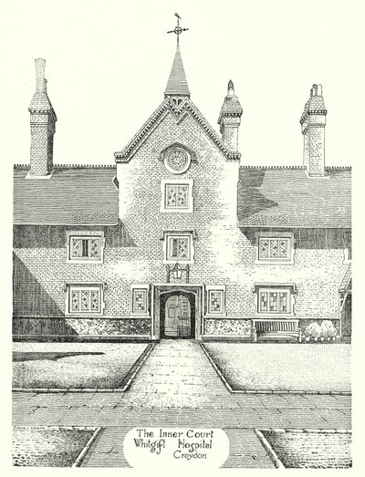 The Inner Court, Whitgift Hospital, Croydon (gravura) de Sidney Heath