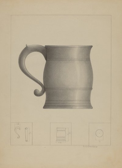 Caneca de estanho de Sidney Liswood