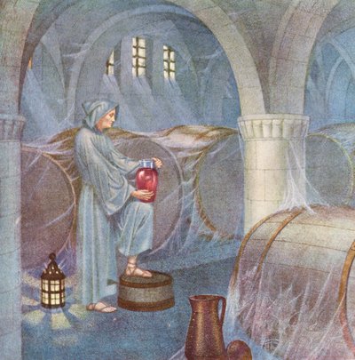 A Lenda Dourada: Frei Claus (litografia a cores) de Sidney Meteyard