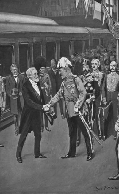 Rei Edward Acolhendo o Presidente Loubet, 6 de julho de 1903 de Sidney Paget