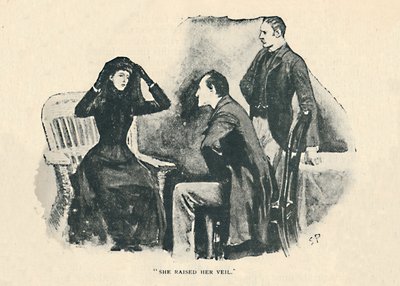 Ela levantou o véu, 1892 de Sidney Paget