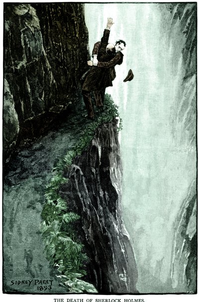 A morte de Sherlock Holmes, 1893. de Sidney Paget