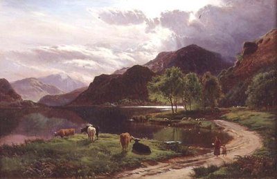 Noite (óleo sobre tela) de Sidney Richard Percy