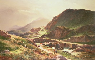 Cena das montanhas de Sidney Richard Percy