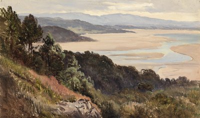 Lancaster Sands (óleo sobre papel) de Sidney Richard Percy