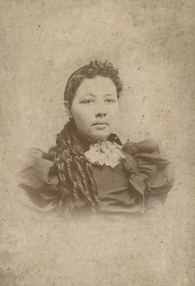 Cartão de gabinete de um membro não identificado da família Vass, 1880-1917. de Sidney Rufus Alley