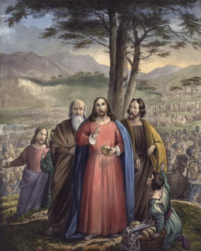 Cristo alimenta a multidão de Siegfried Detler Bendixen
