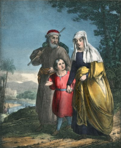 Jesus retornando com seus pais para Nazaré de Siegfried Detler Bendixen