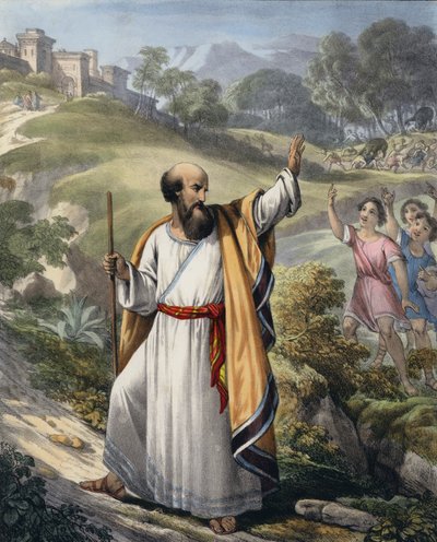 Elisha (gravura colorida) de Siegfried Detler Bendixen